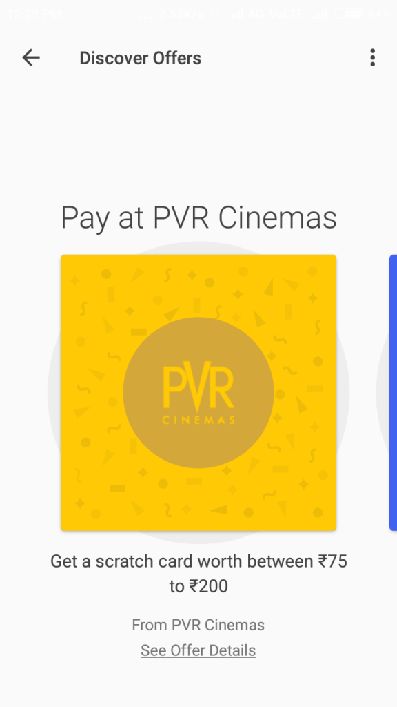 TEZ APP Loot – Spend at PVR Get upto 200 rs