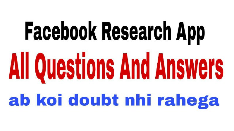 facebook research app