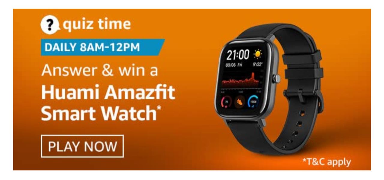 Amazfit quiz amazon answers on sale