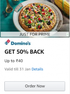 dominos pizza loot 2021