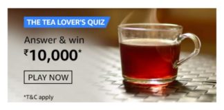 Amazon Tea Lover’s Quiz Answers