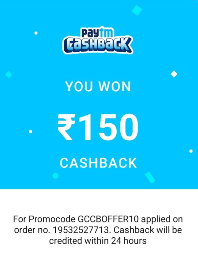 Paytm cashback And Amazon Loot Get Free 150 Cashback