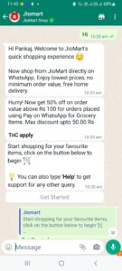 WhatsApp jiomart loot