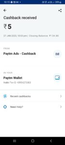 free paytm cash 