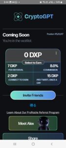 Crypto GTP Refer and Earn 